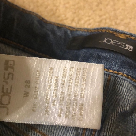 Joe’s jeans slim crop distressed boyfriend sz 28 - Picture 2 of 5